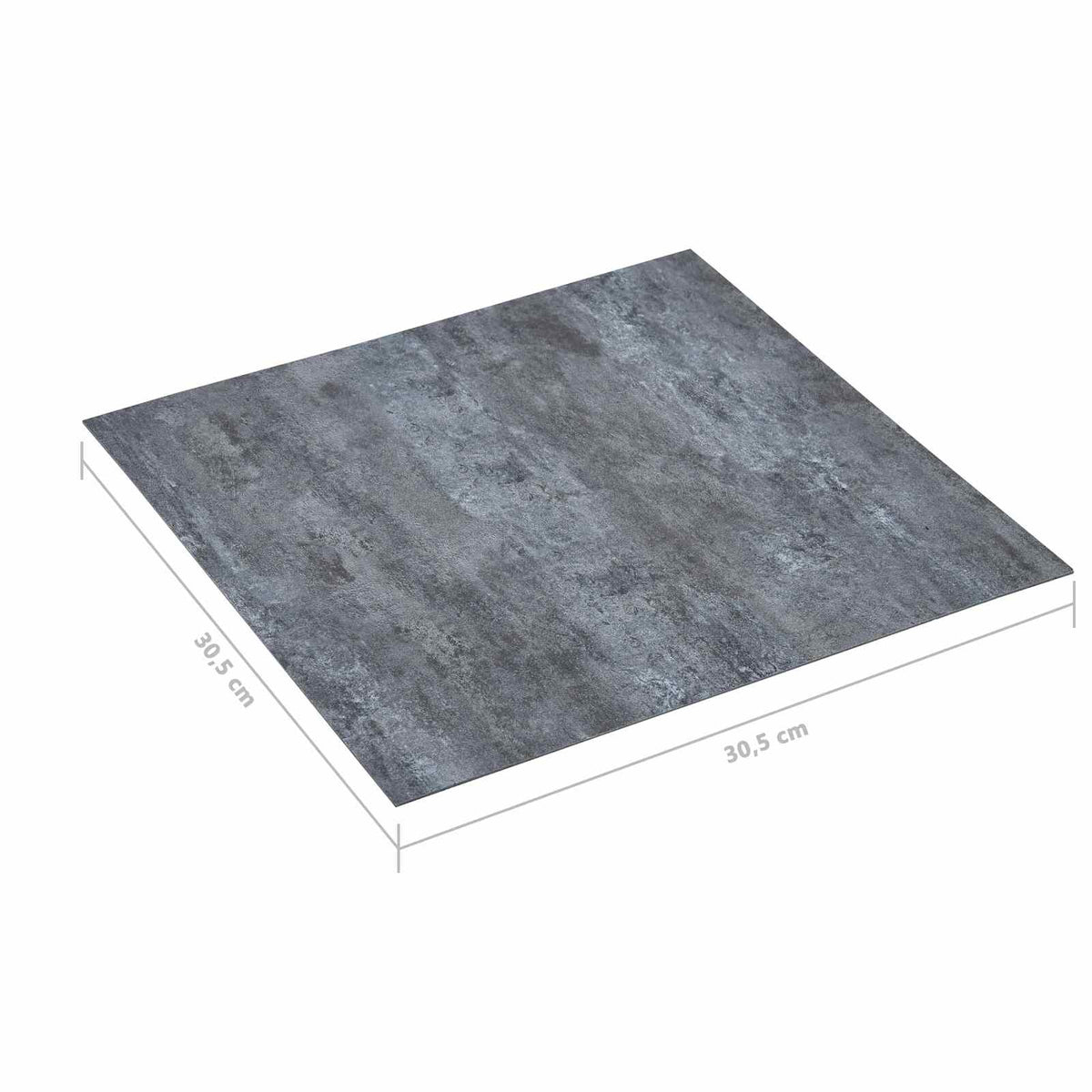 Flooring Planks Grey Marble 5.11 m² 55 pcs PVC