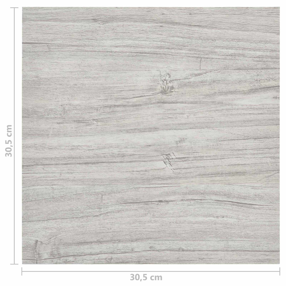 Flooring Planks Grey and Wood 5.11 m² 55 pcs PVC
