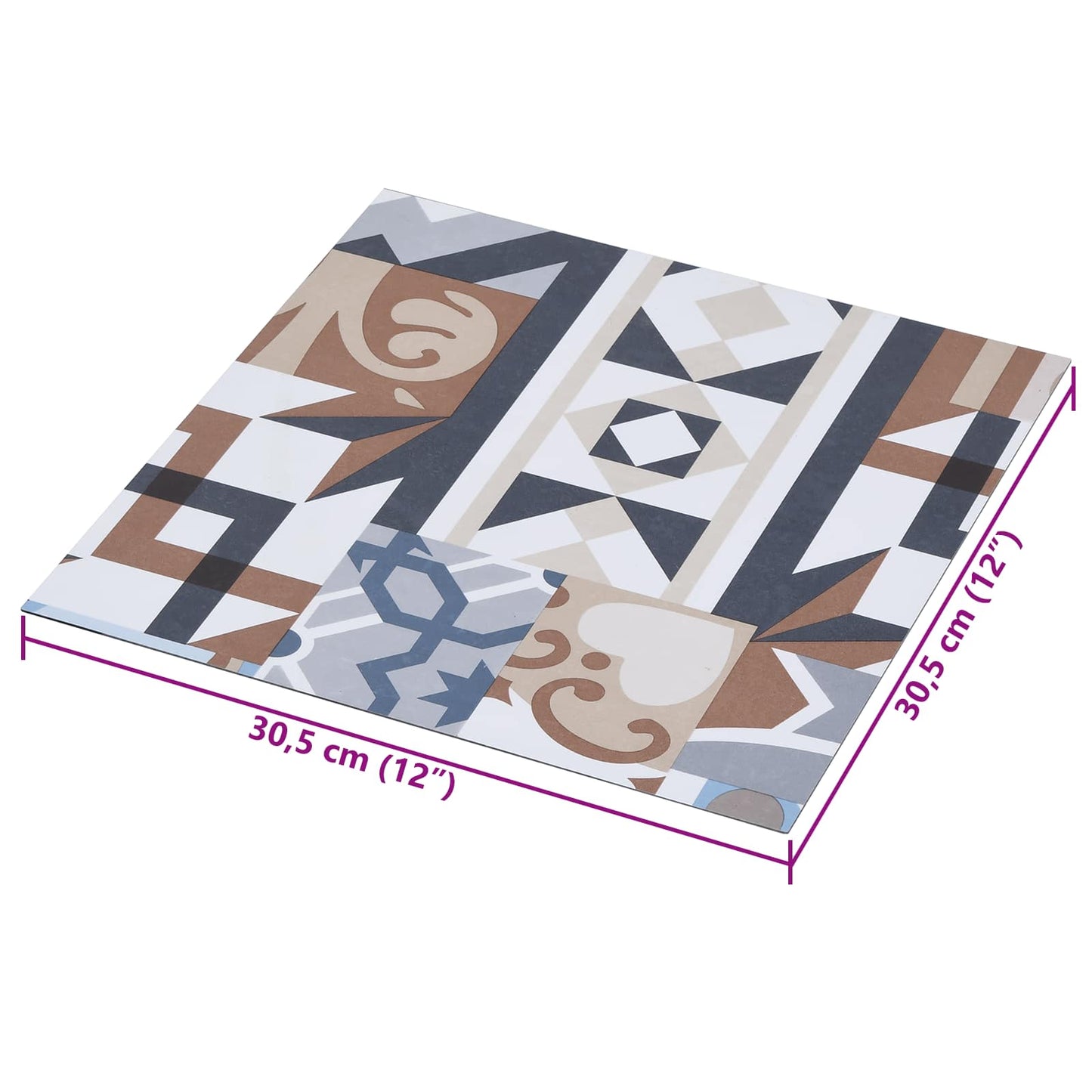 Self-adhesive Flooring Planks 30.5 x 30.5 cm 20 pcs PVC
