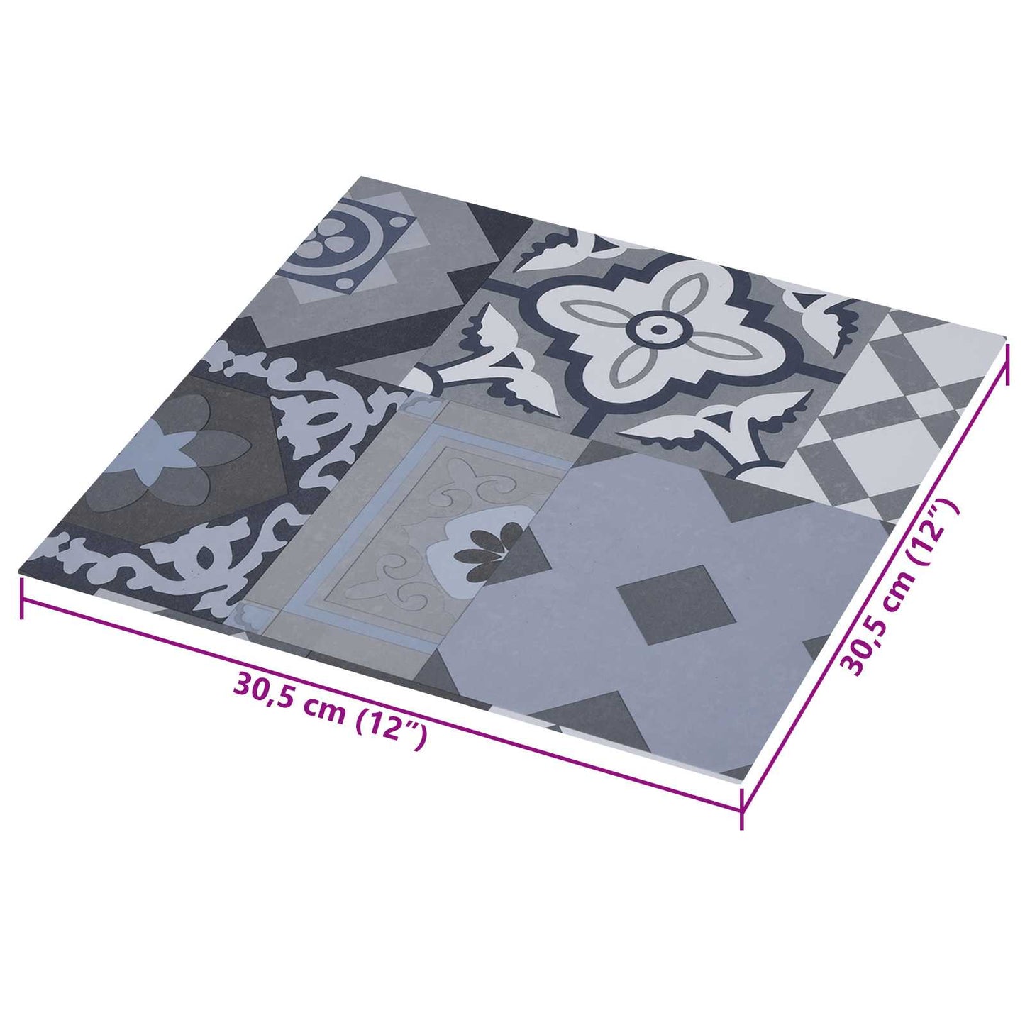 Self-adhesive Flooring Planks 30.5 x 30.5 cm 20 pcs PVC