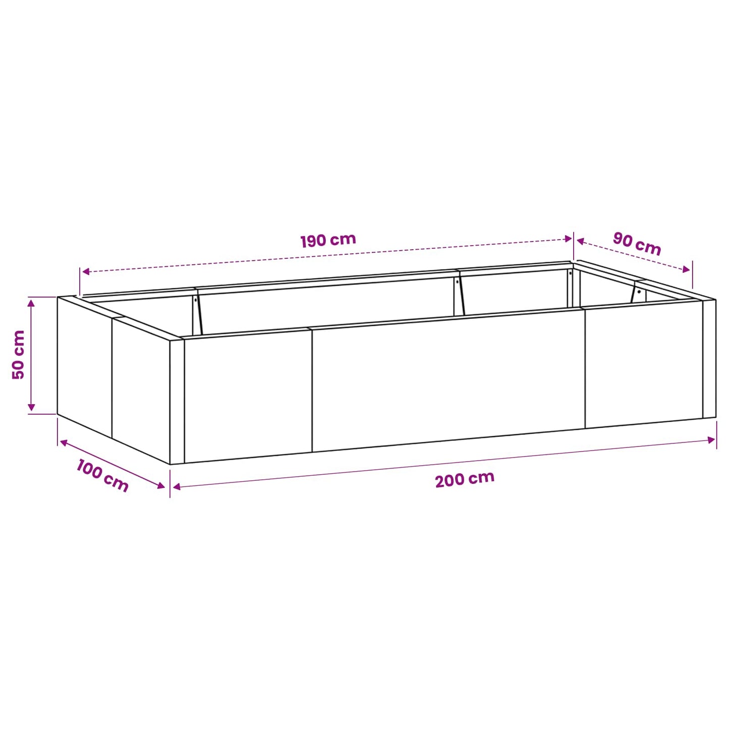 Retaining Wall 6 pcs 200 x 100 x 50 cm Steel Olive Green