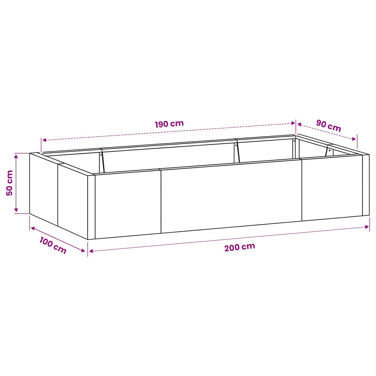 Retaining Wall 6 pcs 200 x 100 x 50 cm Galvanised Steel Silver