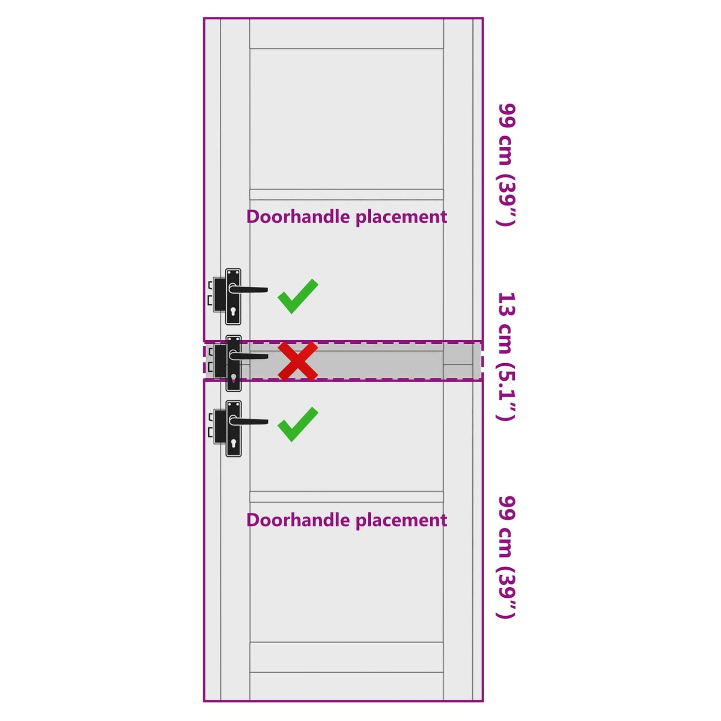 Interior Door White 78 x 211 cm Plywood