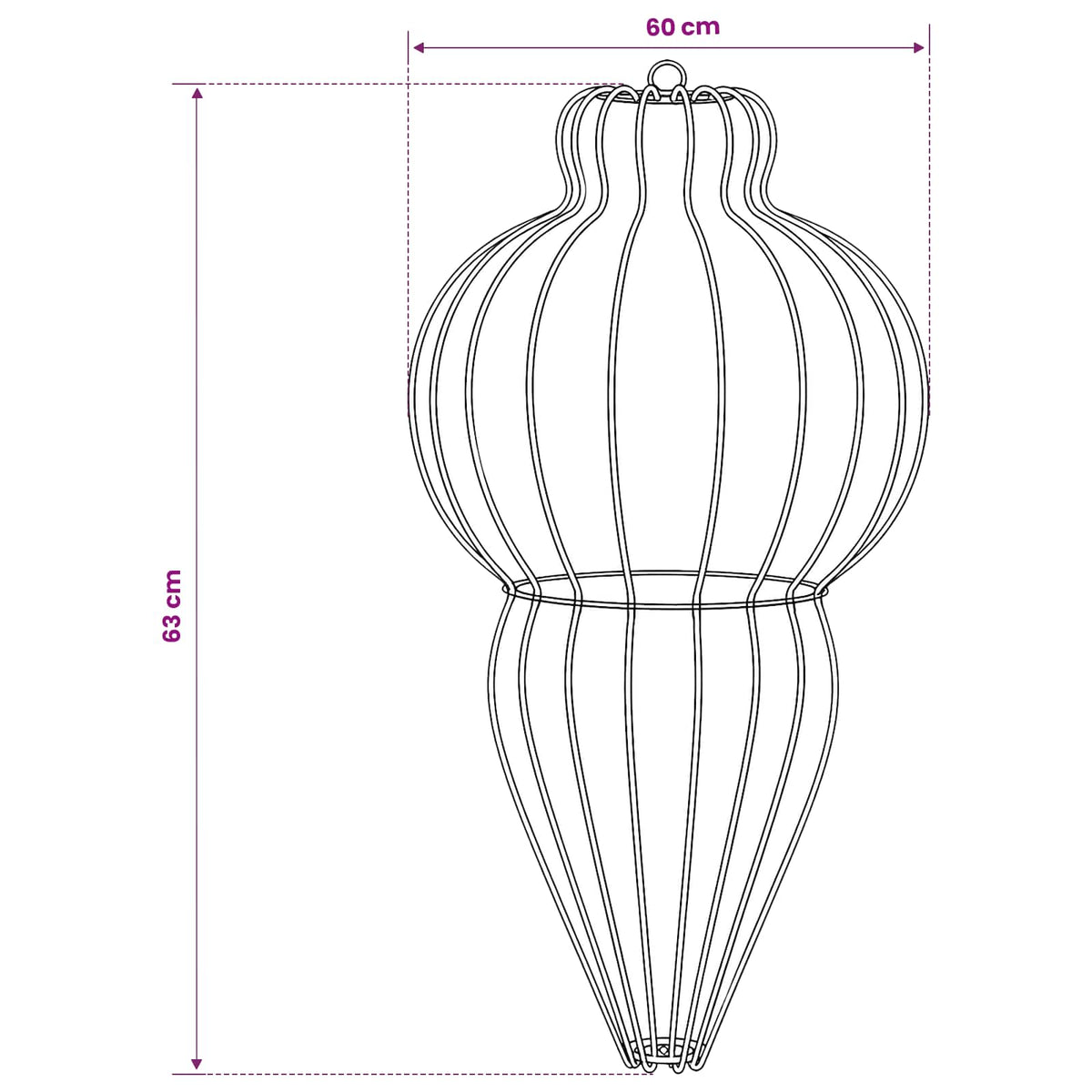 Christmas Finial Light 2 pcs 640 LEDs Multicolour