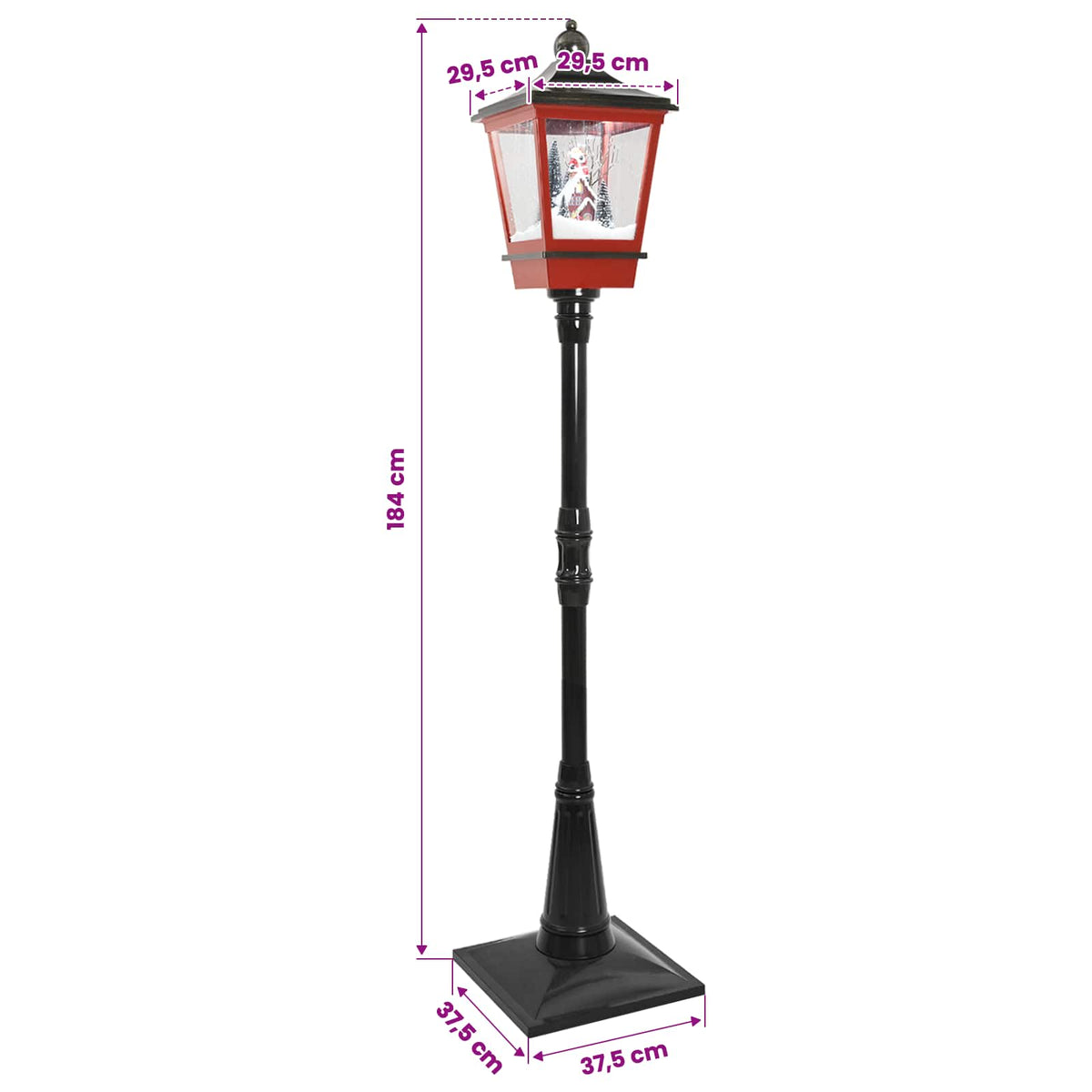 Christmas Lantern ESPOO Cool White 37.5 x 37.5 x 184 cm