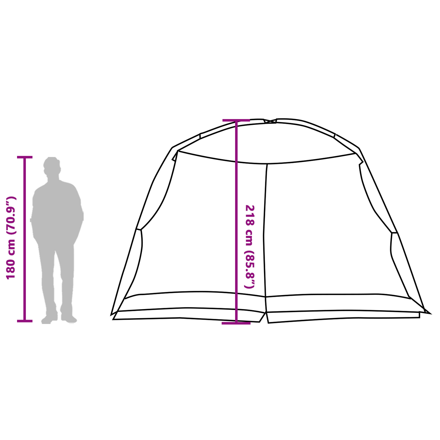 Mosquito Tent with Roof Azure Blue 320 x 320 x 218 cm