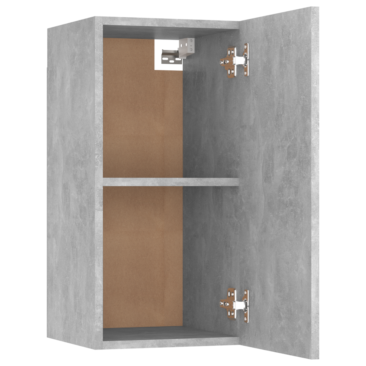 2 pcs Concrete Grey Engineered Wood