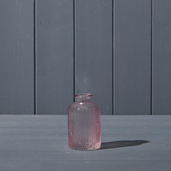 Lavender Dimpled Glass Bottle D6.3 x H10cm Weight-180g