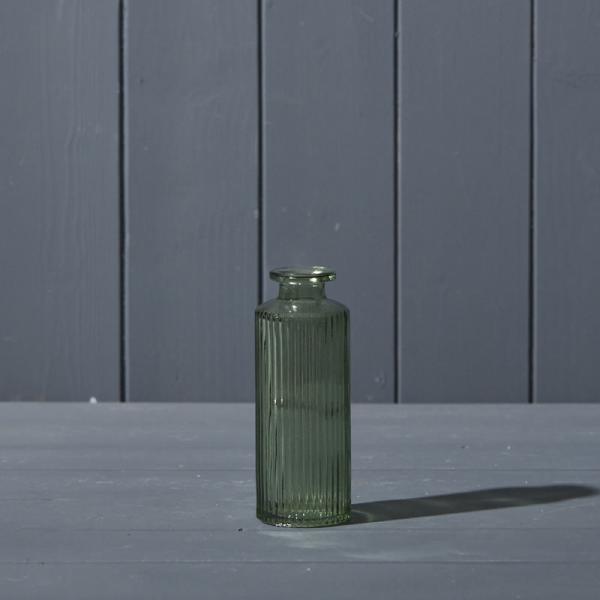 Vintage Green Glass Bottle D5.2 x H13.2cm Weight-520g