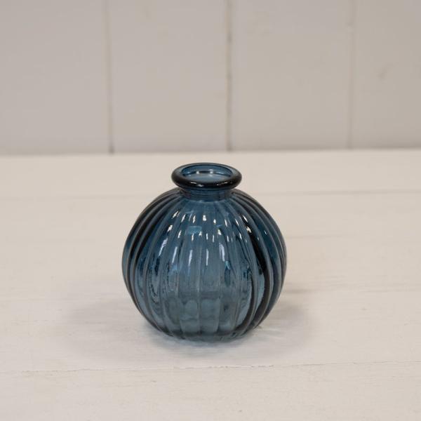 Blue Round Bottle H8.4cm D8.3cm Weight-197g