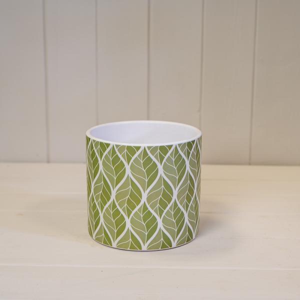 Grey Wood Grain Pot TD12cm H10.5cm L12cm W12cm Weight-119g