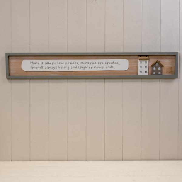 Rectangle Wooden Sign 'Friends Are The People Who Make You Smile Brighter Laugh Louder and Live Be