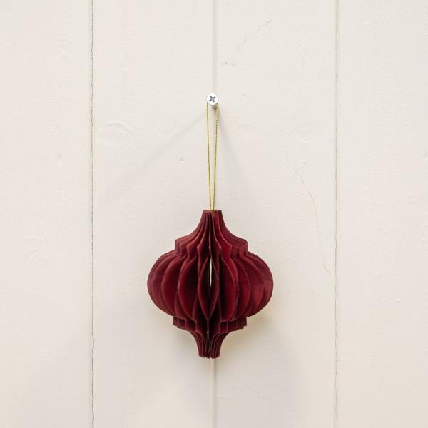 Set of 3 Caramel Spinning Top Baubles