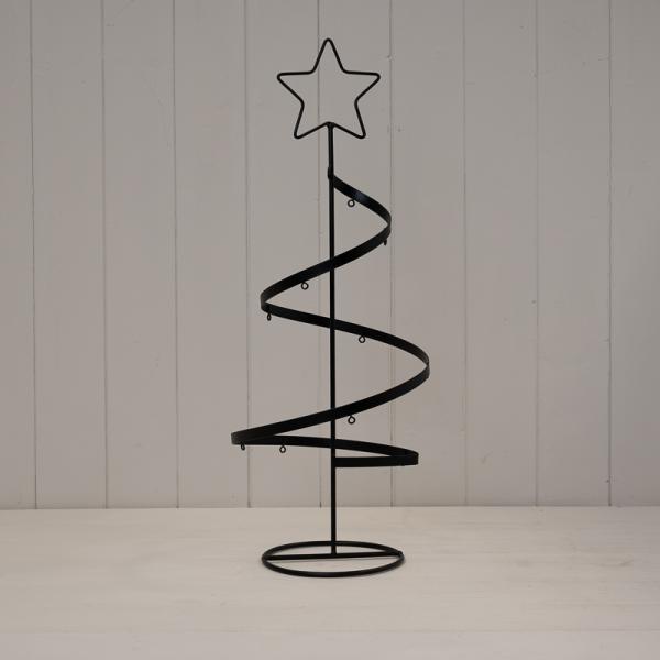 Small Black Metal Star Candle Holder with Glass Insert