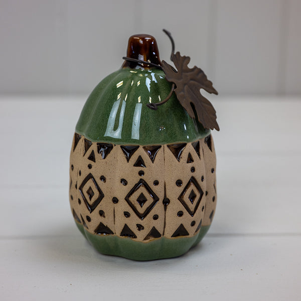 Ceramic Pumpkin L7.5xW7.5xH10.5cm Weight-226g