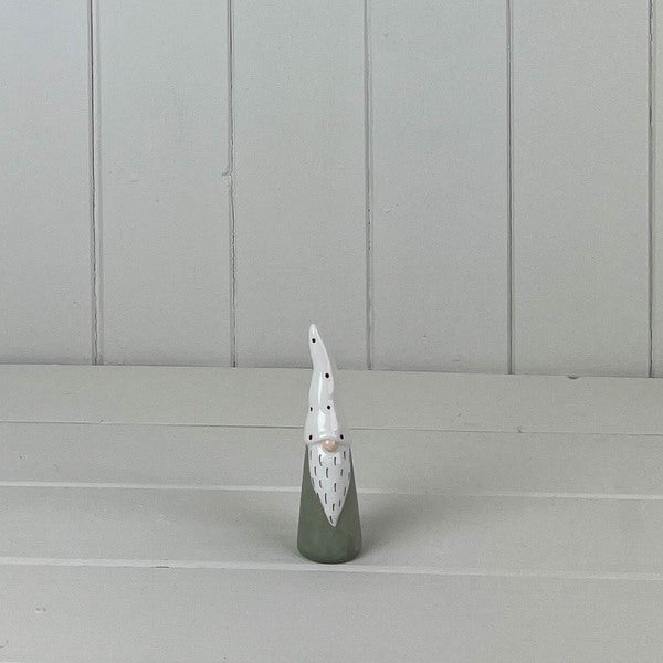 Light Green/White Ceramic Gonk Decoration L3.3xD3.3xH10.6cm Weight-46g