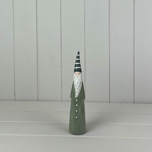 Light Green/White Ceramic Gonk Decoration L4.9xD4.9xH22.2cm Weight-132g