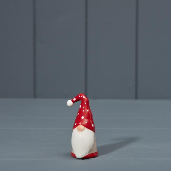 Black and White Ceramic Santa L4xD3.8xH7.5cm Weight-30g