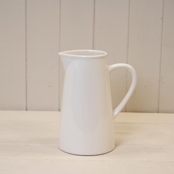 White Jug H15.3cm x W14cm x D10cm