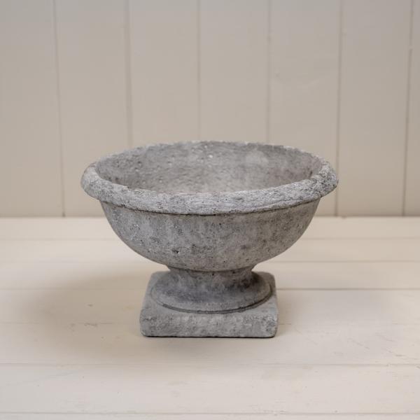 Urn Wash Grey Cement Pot TD23xH14.5cm Weight-2224g