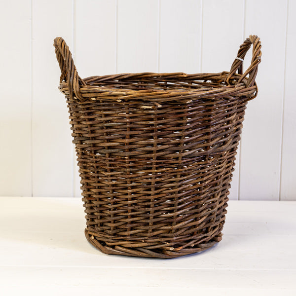 Willow Round Log Basket