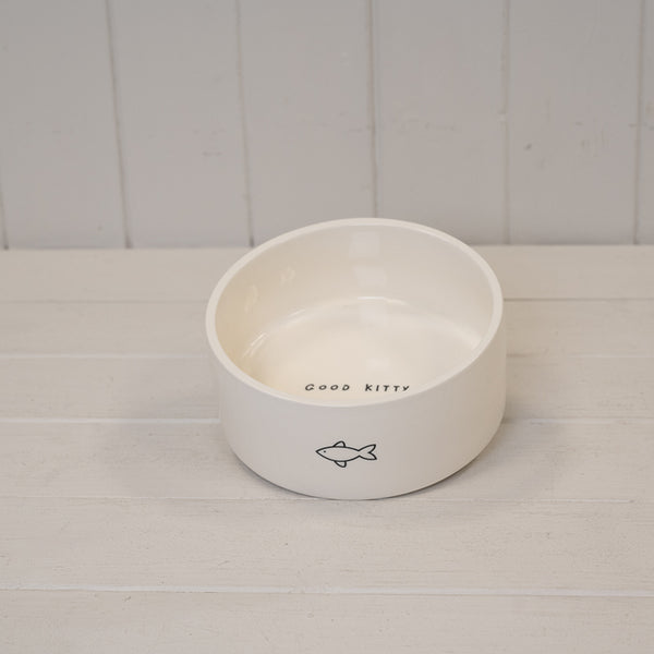 Good Dog' Ceramic Treat Jar with Bamboo Lid.