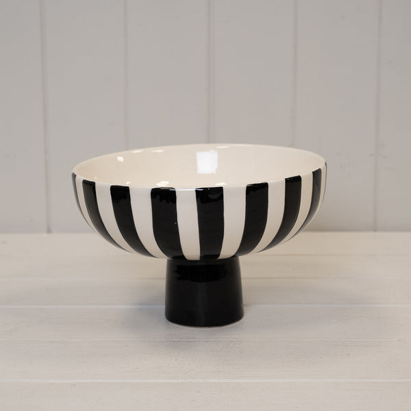 Deep Blue and White Statement Vase.