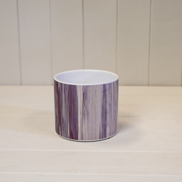 Grey Wood Grain Pot TD13.8cm H12.5cm L13.8cm W13.8cm Weight-138g