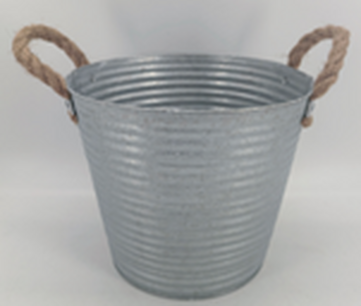 24 x 14.5cm Aged Zinc Trough