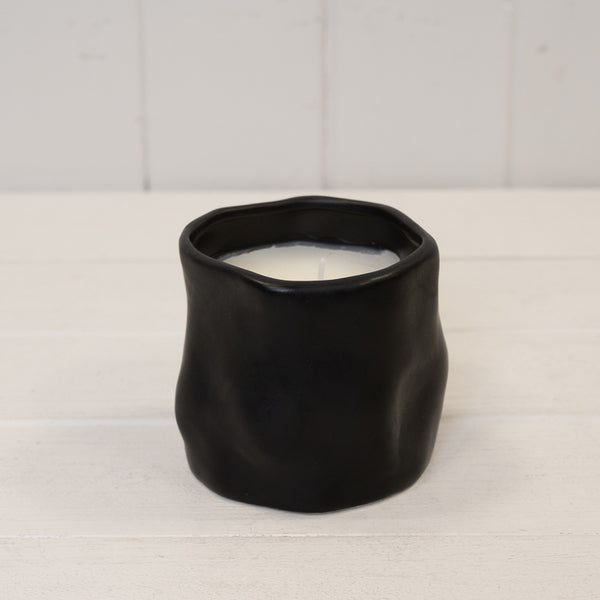 Off White Sculpted Candle