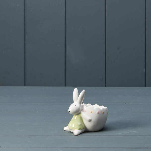 White Ceramic Rabbit Mug H13 W15 D9