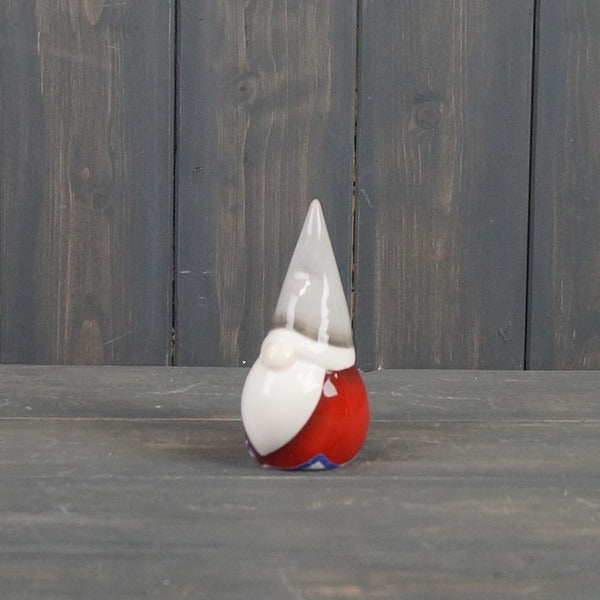 Grey/Red Ceramic Gonk 16cm