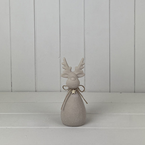 Sand Texture Effect Reindeer Decoration L9xD9xH23cm