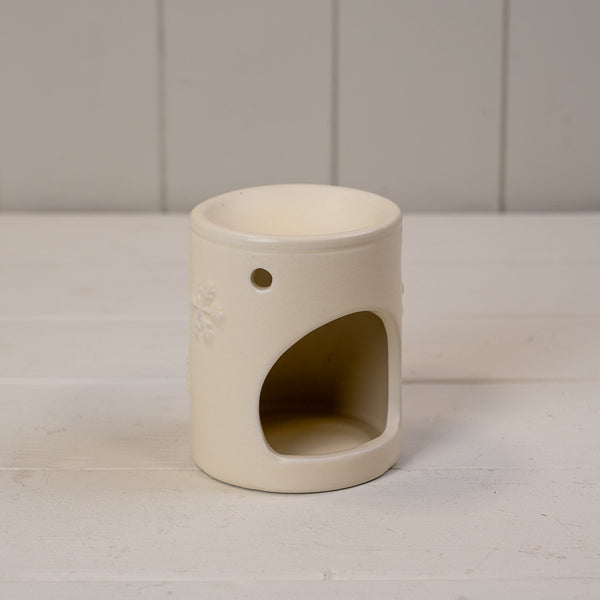 White Ceramic Snowman Decoration L7.2xD5xH8.5cm