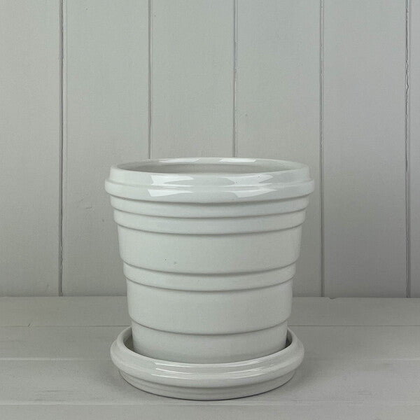 Grey Saucer Pot TD13cm H11.5cm Weight-558g