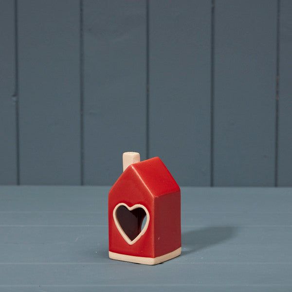 Ceramic House Tealight L6.5xW6.5xH12cm