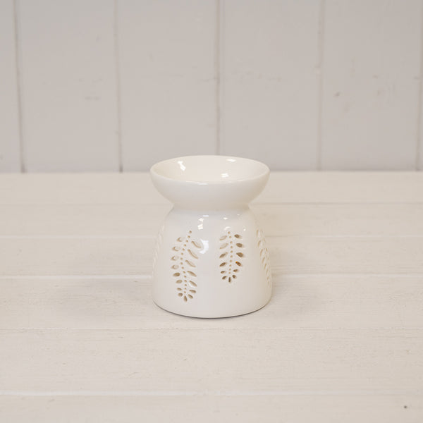 Small Ceramic Natural Rabbit with Bow Detail 6.2cm x 5.3cm x 14.5cm