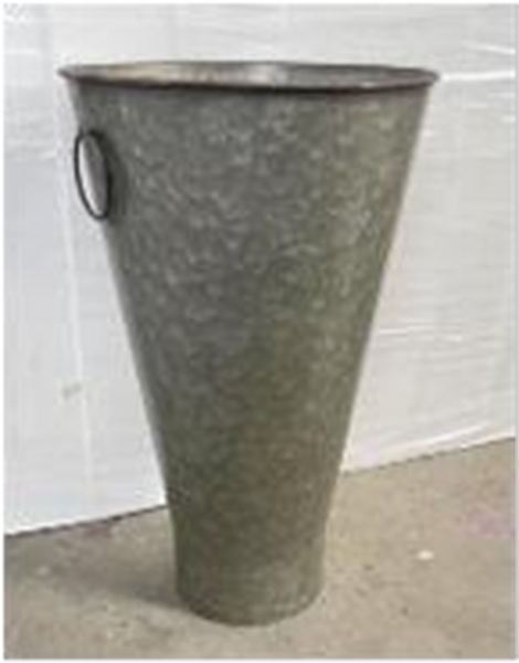 Zinc Planter Flower Design TD37cm H46cm