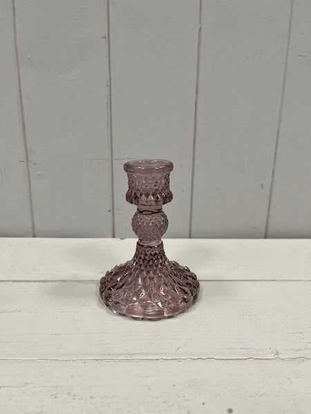 Amethyst Dimpled Glass Bottle D6.3 x H10cm