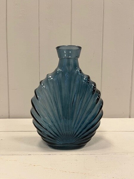 Medium Blue Decorative Candle Holder 8.2cm x 8.2cm x 15.4cm