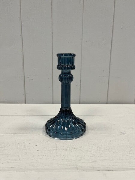Blue Diamond Pattern Tealight Holder 7cm x 7cm x4.2cm
