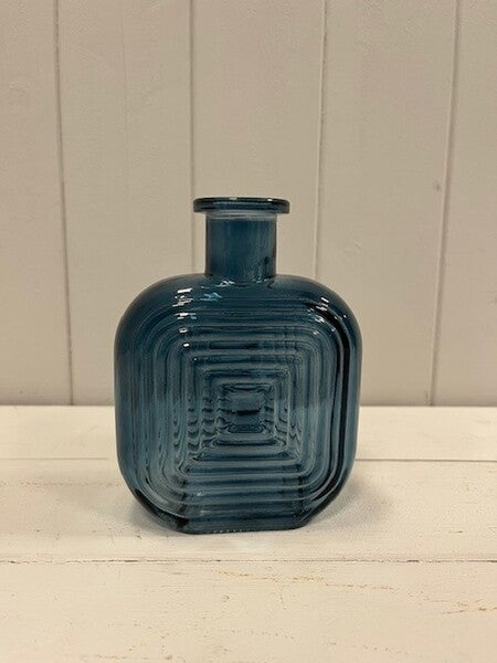 Blue Decorative Tealight Holder 9cm x 9cm x 7.3cm