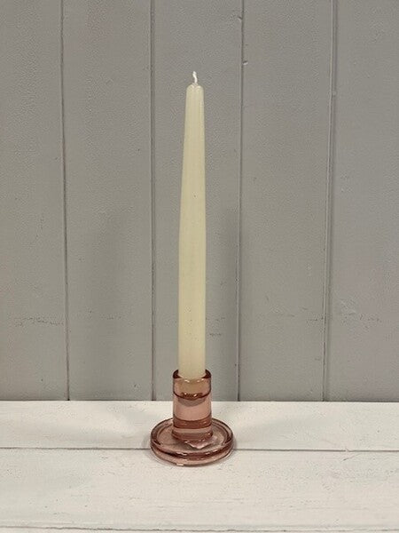 Large Rose Straight Textured Candle Holder 6cm x 6cm x 7.4cm