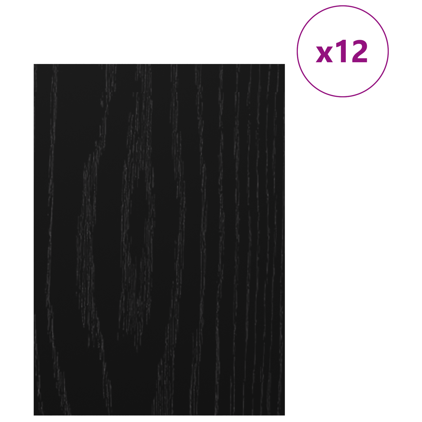 Decor Panels 12 pcs Black Oak 30 x 42 x 0.27 cm Engineered Wood