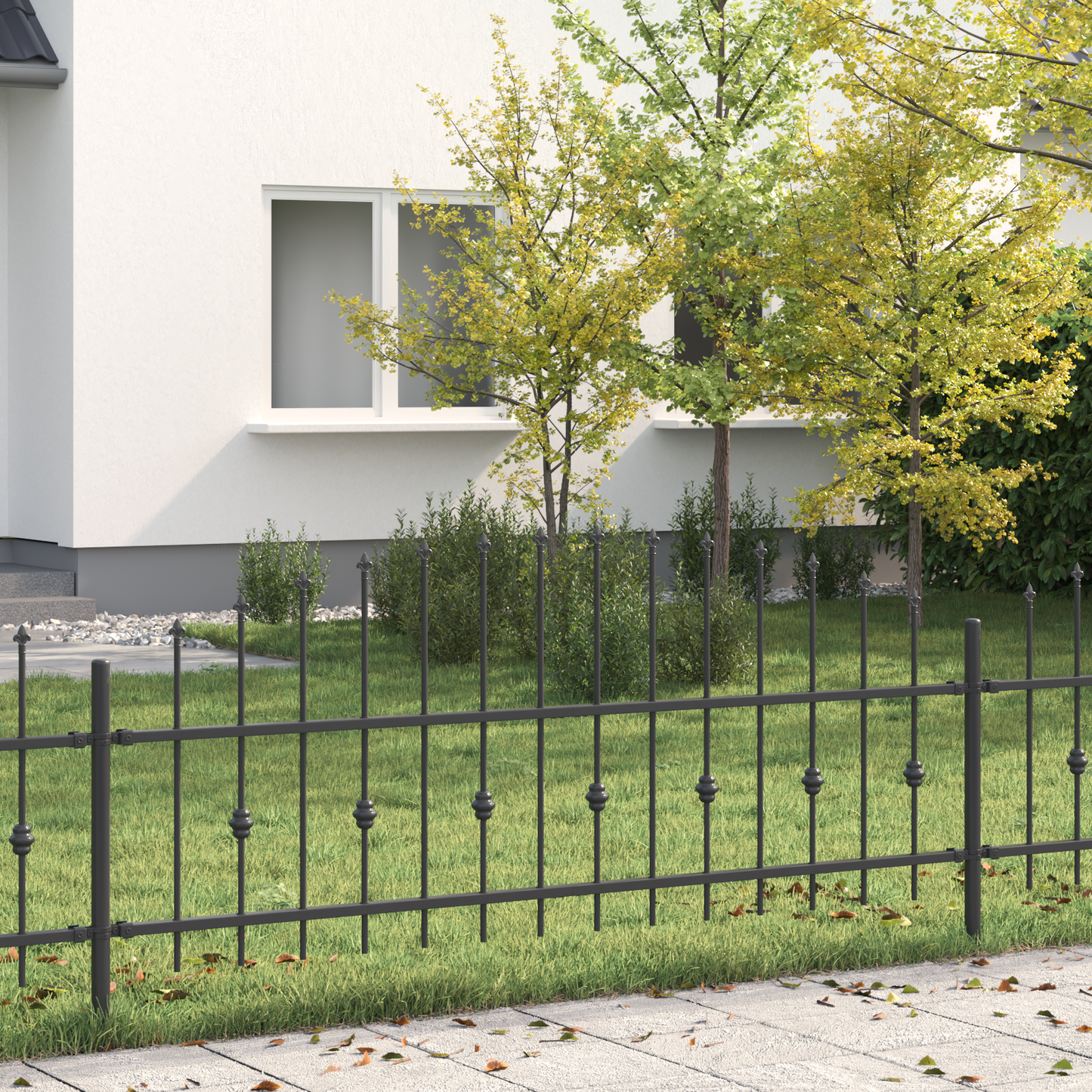 Spike Fence Asten Black