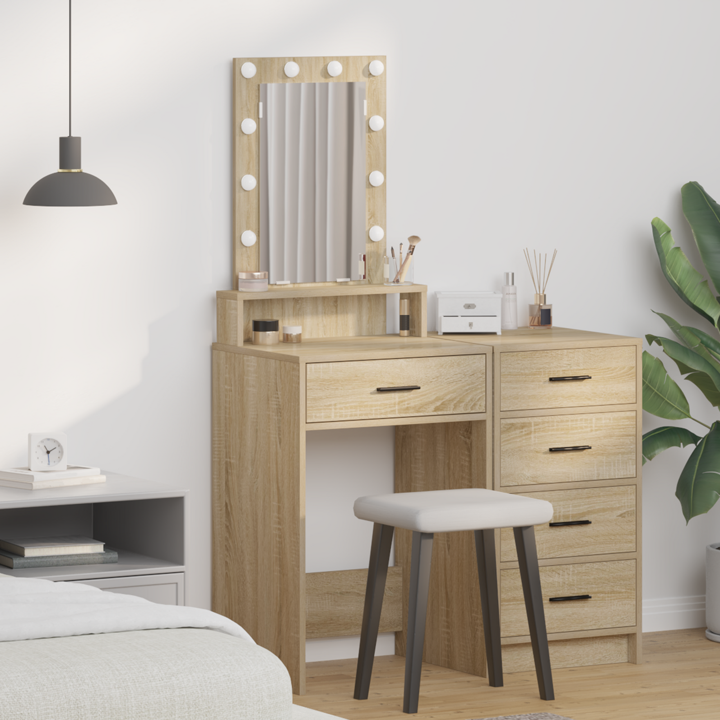 Dressing Table Brown 50 x 41 x 140 cm Engineered Wood