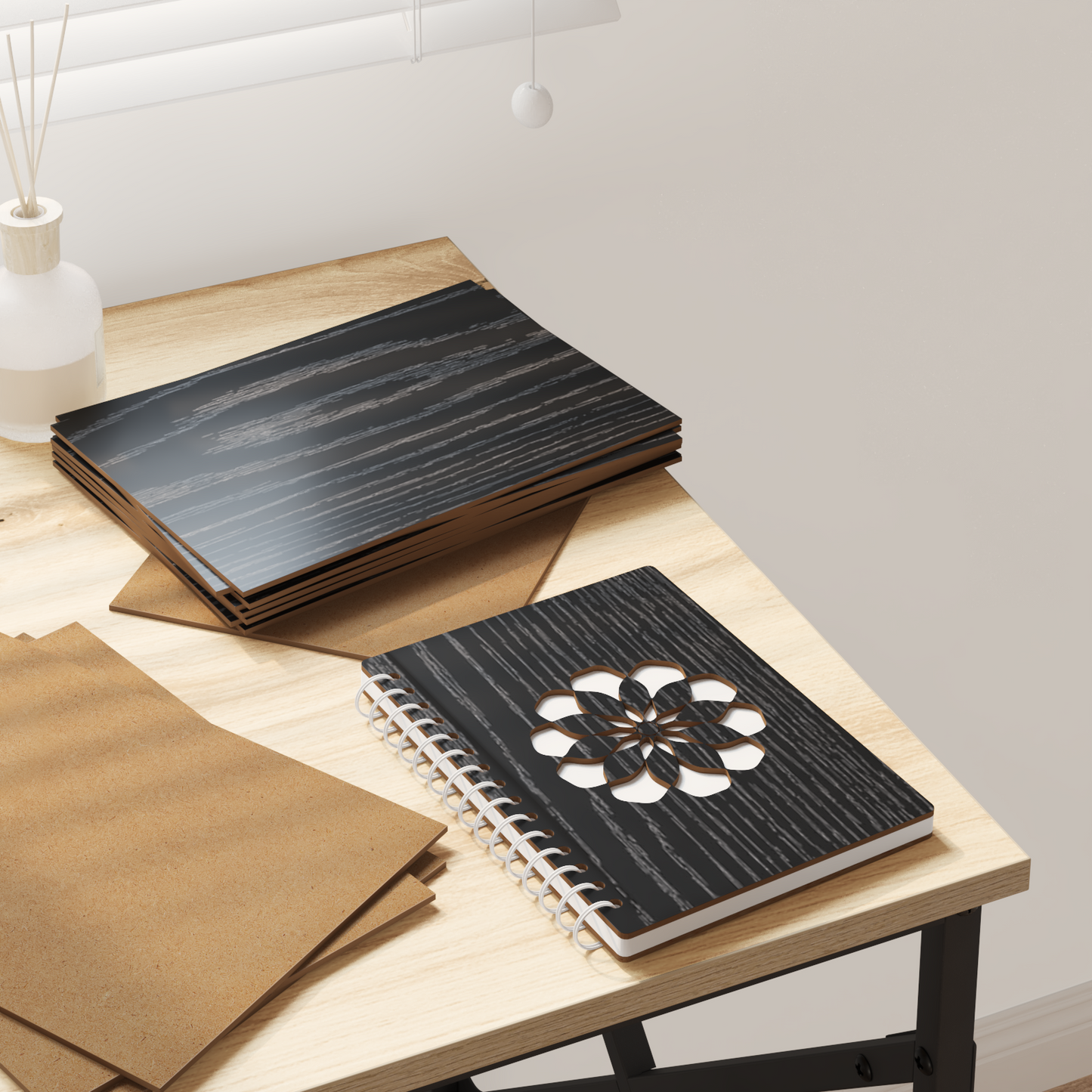 Decor Panels 150 pcs Black Oak 21 x 30 x 0.27 cm