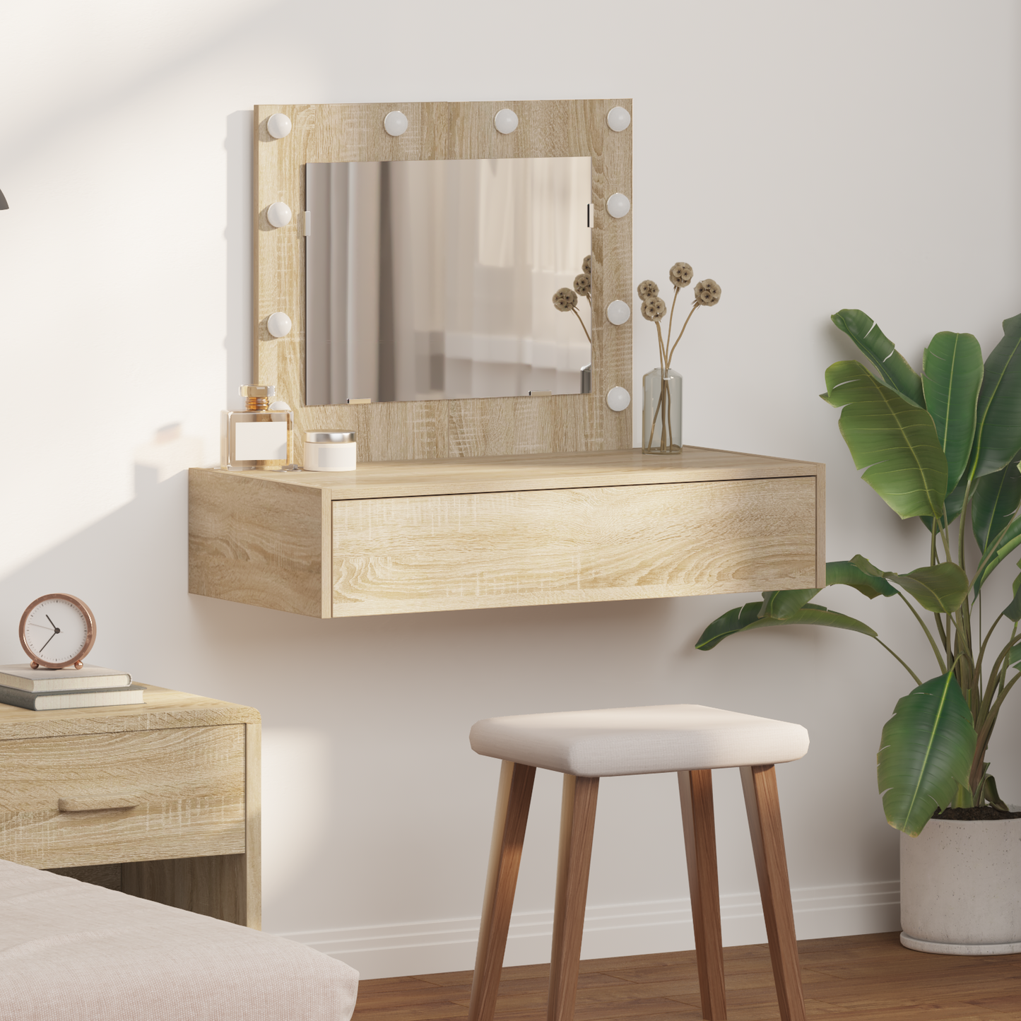 Dressing Table Brown 83 x 40 x 70 cm Engineered Wood