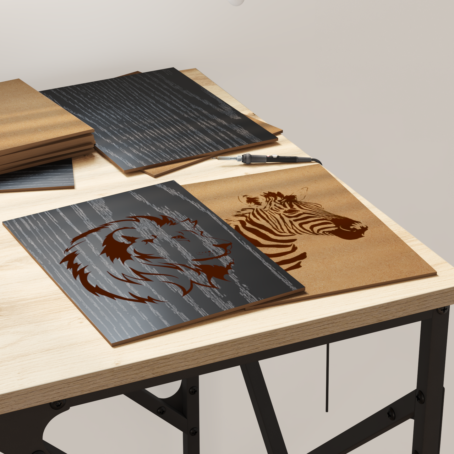 Decor Panels 150 pcs Black Oak 21 x 30 x 0.27 cm