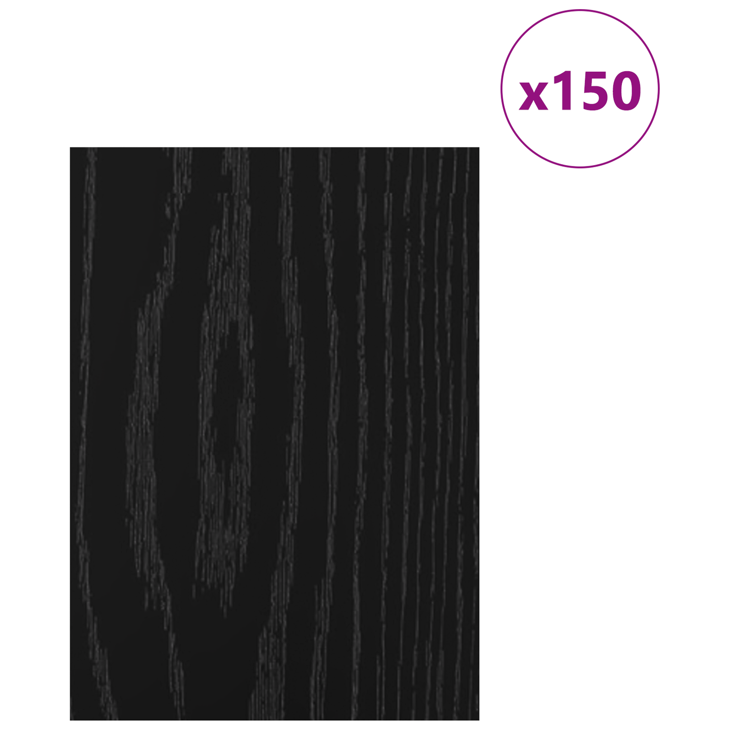 Decor Panels 150 pcs Black Oak 15 x 21 x 0.27 cm